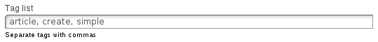 Tag on an article creation Tag on an article creation