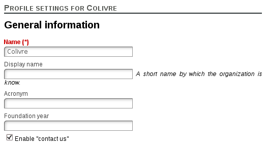 General information when editing enterprise profile info General information when editing enterprise profile info