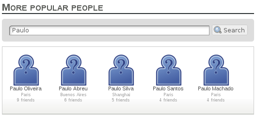 More popular people search results with example More popular people search results with example