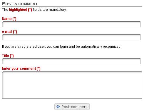 Box for comments open when not logged in Box for comments open when not logged in