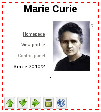 Profile info block Profile info block
